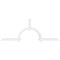 Ekena Millwork Ericson Architectural Grade PVC Gable Bracket, 108"W x 40 1/2"H x 4"D x 4"F, 9/12 Pitch GBP108X41X0404ERI00 - alternate 3